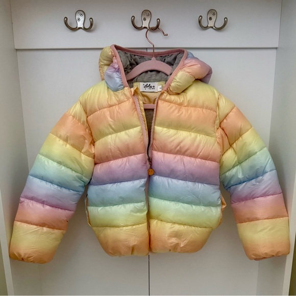 Lola + The Boys Other - Lola + The Boys Ombré Puffer Jacket Size 8